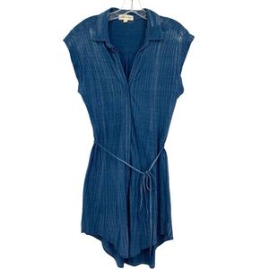 Cloth and Stone Anthropologie Tunic Chambray Mini Dress